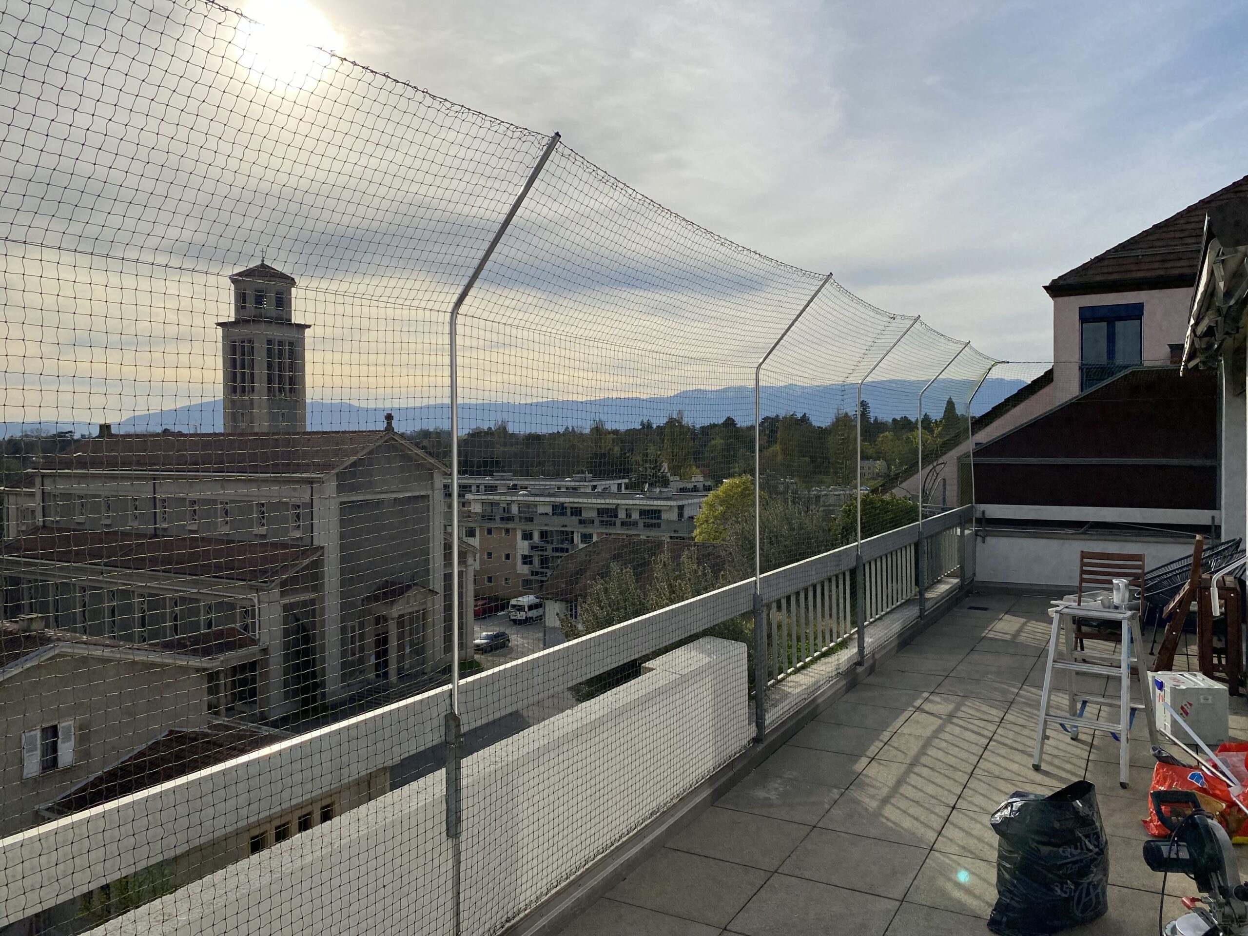 4x Profil coudé pour balcon ou haie
